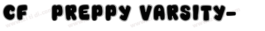 CF   Preppy Varsity字体转换